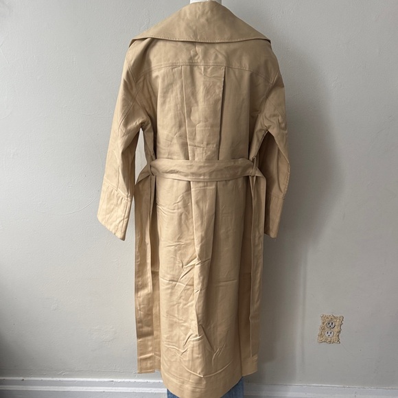 NWT FARM Rio ‘Pockets Over Nude’ Tan Trench Coat - Size XS - Picture 13 of 16